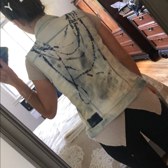 Diesel sleeveless jean jacket size small - Picture 2 of 4